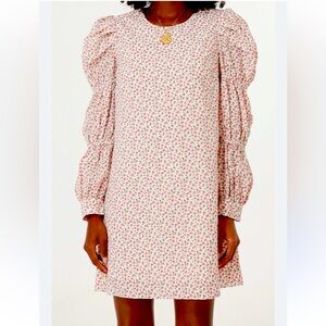 Tuckernuck Floral Mini Dress - Pink and White